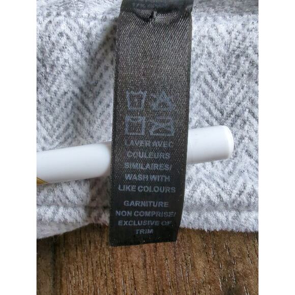 Kyodan Outdoor Gray & White Herringbone 1/4 Zip Tailored Pullover Womens Size L - Picture 4 of 6